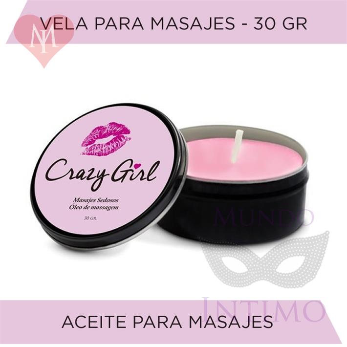  Vela para masajes crazy girl 30gr 